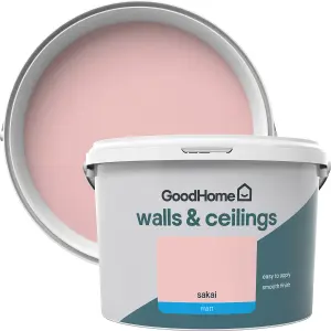 GoodHome Walls & ceilings Sakai Matt Emulsion paint, 2.5L