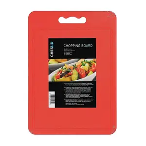 Chef Aid Poly Chopping Board Red (40 x 30cm)