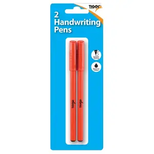 Tiger Stationery Handwriting Pen (Pack of 2) Red (One Size)