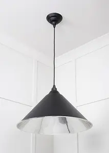 Smooth Nickel Hockley Pendant in Elan Black