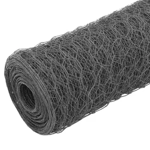 25m x 1.5m Wire Fence Grey