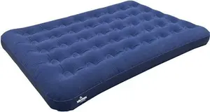 Milestone Camping 88010 Flocked Double Airbed/Easy Inflate & Deflate/Weatherproof/Great For Camping, Festivals, Sleepovers & Family Gatherings