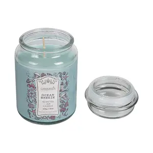 18Oz Scented Jar Candle Ocean Breeze