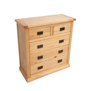 Lucca 5 Drawer Chest of Drawers Bras Drop Handle