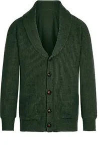 House Of Bruar Men's Lambswool Shawl Collar Cardigan