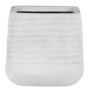 Plant Pot PARIKIA Synthetic Material White