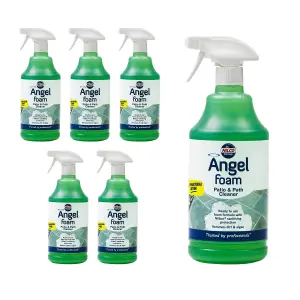 Nilco Angel Foam - Patio & Path Cleaner 6L Ready To Use Dirt Algae Remover 6x 1L