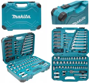 Makita E-06616 120 Piece Maintenance Kit Spanner Socket Screwdriver Bit Set Case