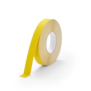 Conformable Non Slip Tape - Aluminium Foil Backing for Irregular Surfaces by Slips Away - Yellow 25mm x 18.3m