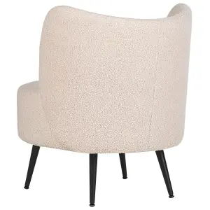 Beliani Retro Armchair OTSBY Boucle Beige