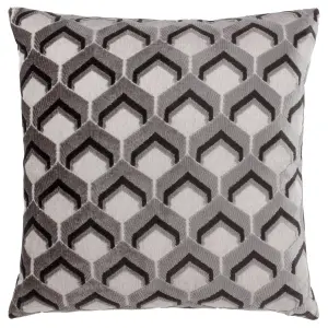 Paoletti Ledbury Velvet Jacquard Polyester Filled Cushion