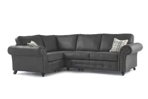 Furniture Stop - Oakland Faux Leather Corner Sofa