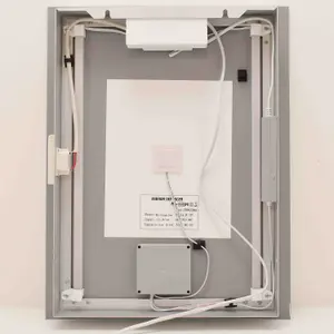 390 x 500mm IP44 LED Bathroom Mirror - Tunable White - Demister & Shaver Socket