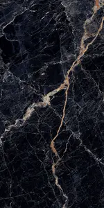 Top Ceramics Black Marble Effect Tiles High Gloss Floor & Wall Porcelain Tile (L)120cm x (W)60cm Each box 1.44sqm