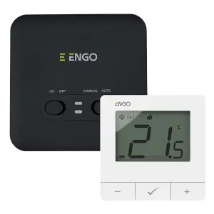 ENGO E20i-W Wireless Programmable Smart Thermostat Wifi App Alexa Control - White