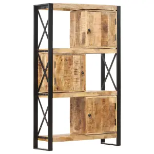 Berkfield Bookshelf 90x30x150 cm Solid Mango Wood