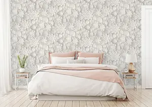 Dimensions Floral Wallpaper White Fine Decor FD42554