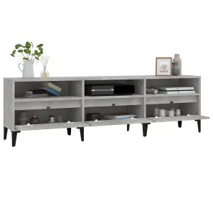 Berkfield TV Cabinet Concrete Grey 150x30x44.5 cm Engineered Wood