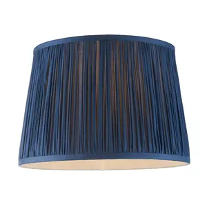 Luminosa Wentworth Tapered Cylinder Shade, Midnight Blue Silk