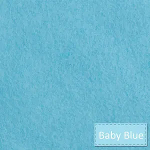 A/FELT 23X30CM PK10 - Felt: Acrylic: 23 x 30cm: Baby Blue: 10 Pieces - Trimits