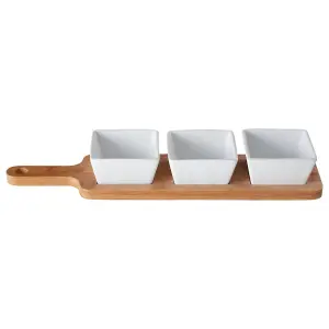 Interiors by Premier Soiree Serving Board With White Dishes