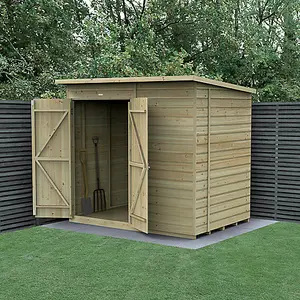 Beckwood 7x5 Pent Shed - No Windows - Double Door