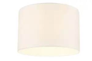 GoodHome Kpezin Cream Fabric dyed Light shade (D)30cm