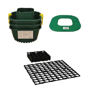 Tomato Growbag Watering Pot Kit - Set of 3 Pots with Planting Guard & Growbag Mat