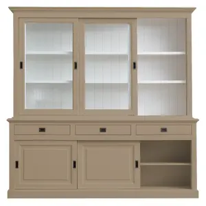 Anneros Display Cabinet Grey Beige