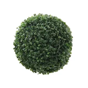 Green Plastic Artificial Eucalyptus Decorative Plant Ball Dia 28cm