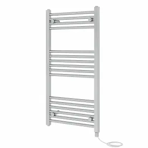 Rinse Bathrooms 600W Electric Heated Warming Towel Rail Bathroom Radiator Chrome - 1000x500mm