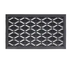 Elipses Rubber Scraper Door Mat 40x70cm Eyes Design