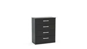 Birlea Lynx 4 Drawer Chest Black