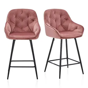 60Cm Stool (Set of 2) Pink