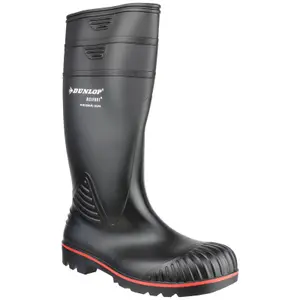 Dunlop Acifort Heavy Duty Full Safety Wellington Black