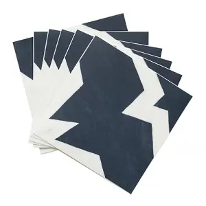 Quadrostyle Apollo Indigo Wall Tile and Furniture Vinyl Stickers 15cm(L) 15cm(W) pack of 6