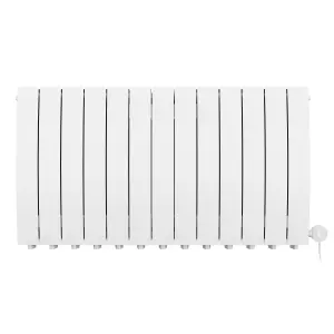 Terma 230V 1.5kW White Smart Horizontal Oil-filled radiator (H) 590mm x (W) 1040mm