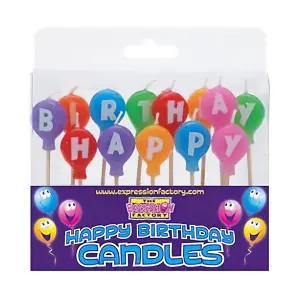 Expression Factory Balloons Birthday Candles Multicoloured (One Size)