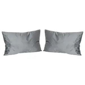 Rectangular Lumbar Cushion (Set of 2) Grey