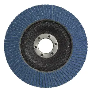 Sealey Flap Disc Zirconium 125mm 22mm Bore 80 Grit Abrasive Flaps FD12580