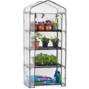 Mini Greenhouse 4 Tier Small Garden Grow House Reinforced PE