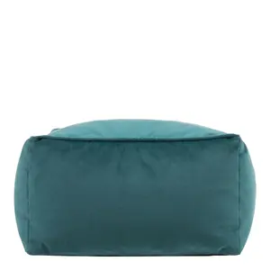 icon Aurora Classic Velvet Bean Bag Chair & Pouffe Teal Green Bean Bag Chair