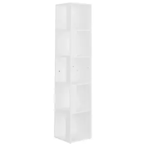 Berkfield Corner Cabinet White 33x33x164.5 cm Engineered Wood