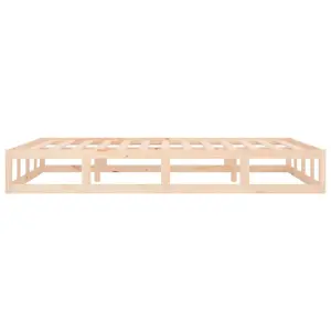 Berkfield Bed Frame 120x190 cm Small Double Solid Wood