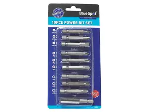 BlueSpot Tools Power Bit Set, 10 Piece