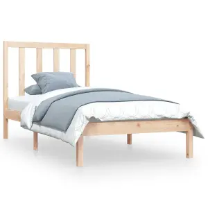 Berkfield Bed Frame Solid Wood Pine 90x200 cm