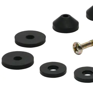 Fluidmaster Black & Brass 14 piece Close-coupling kit