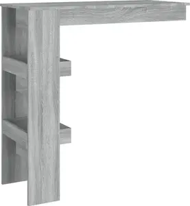 17 Stories Wall Bar Table 102X45x103.5 cm Engineered Wood 17 Stories Colour: Grey Sonoma