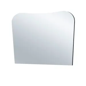 Irregular Frameless Black Overmantle Mirror 106(w)x78cm(h)