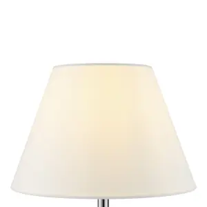 Cream & Clear Glass LED Table lamp